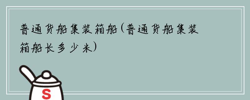 普通货船集装箱船(普通货船集装箱船长多少米)