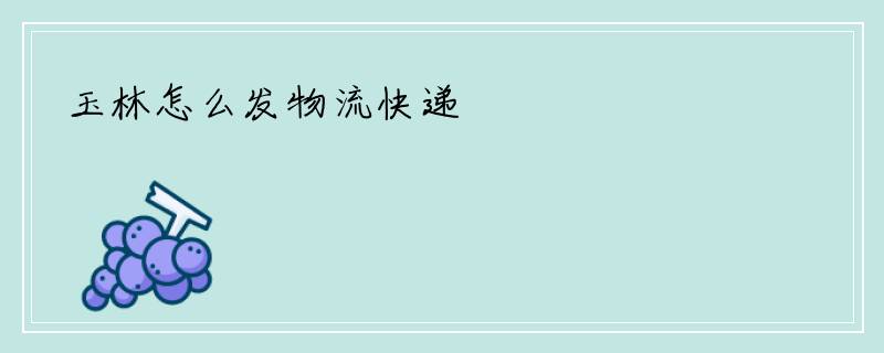 玉林怎么发物流快递
