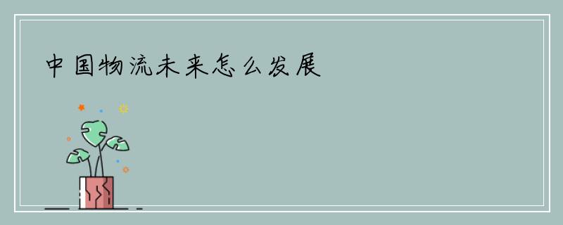 中国物流未来怎么发展