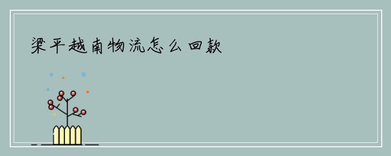 梁平越南物流怎么回款