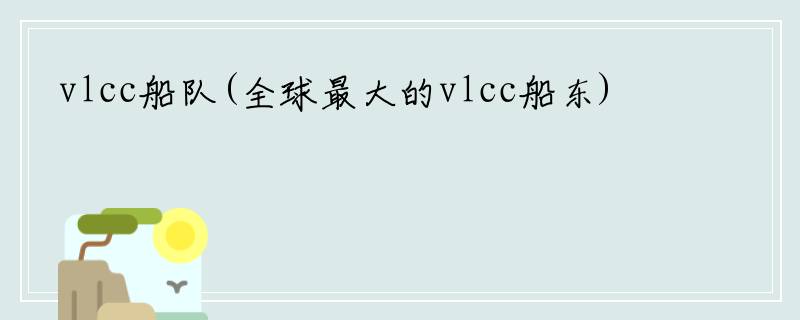 vlcc船队(全球最大的vlcc船东)