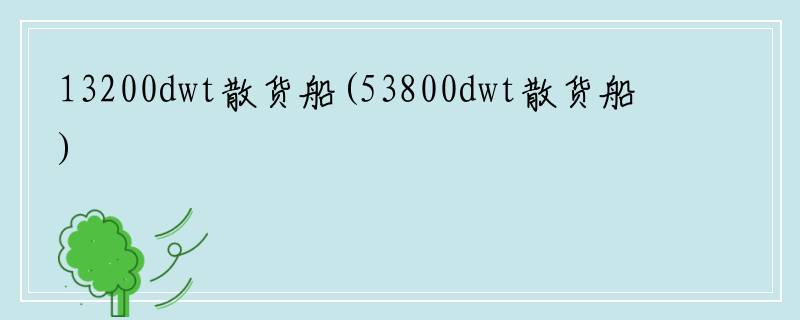 13200dwt散货船(53800dwt散货船)