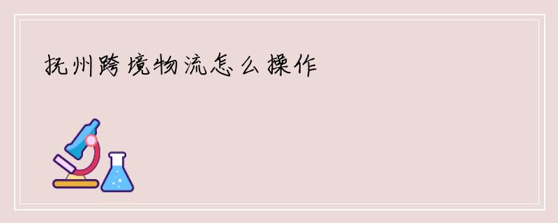 抚州跨境物流怎么操作