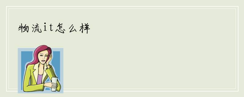 物流it怎么样