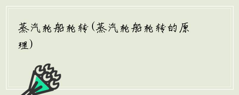 蒸汽轮船轮转(蒸汽轮船轮转的原理)