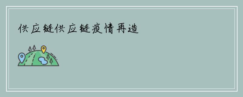 供应链供应链疫情再造