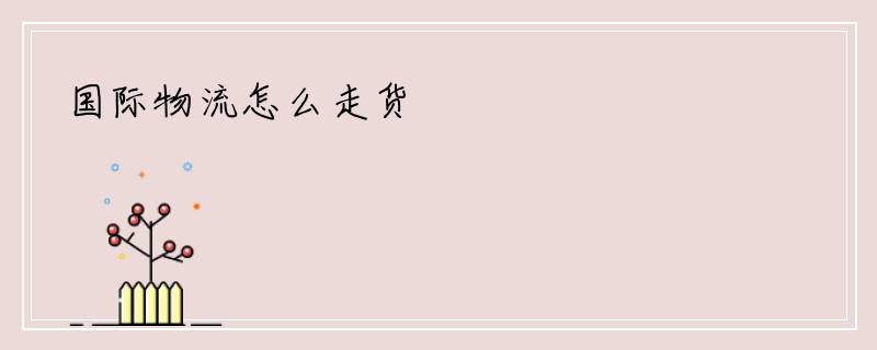 国际物流怎么走货
