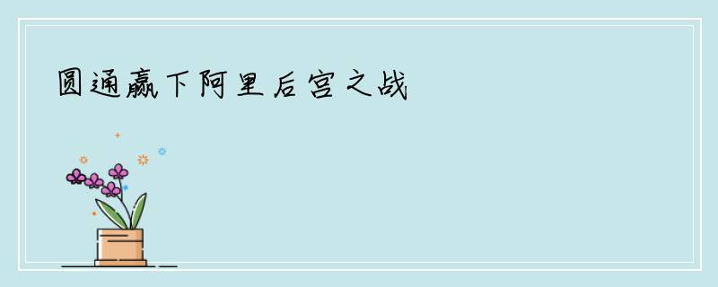 圆通赢下阿里后宫之战