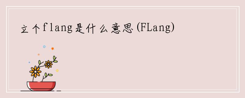 立个flang是什么意思(FLang)