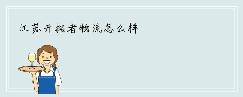 江苏开拓者物流怎么样