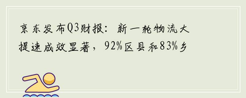 京东发布Q3财报：新一轮物流大提速成效显著，92%区县和83%乡镇实现24小时达