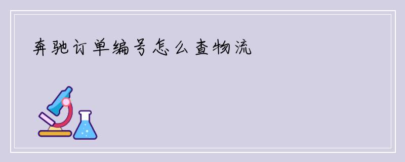 奔驰订单编号怎么查物流