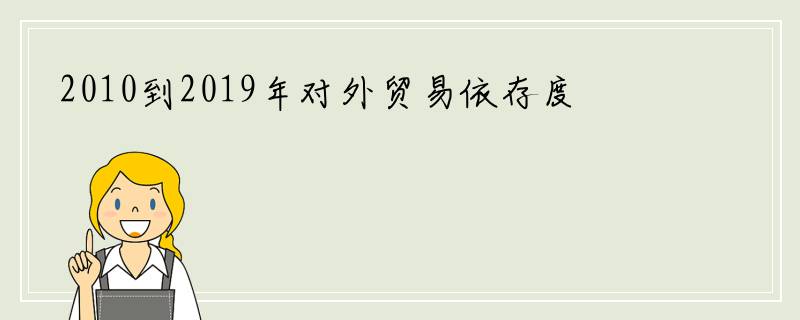 2010到2019年对外贸易依存度