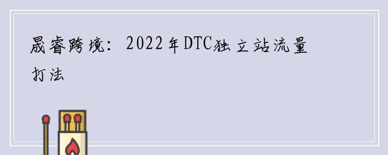 晟睿跨境：2022年DTC独立站流量打法